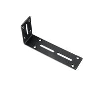 Codice Angolo L Nero, Codice Regolabile In Metallo, Staffa Scanalata For Riparazione Mobili Scaffale Accessori Hardware Destro(-L-1PCS)