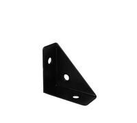 Codice angolo staffa 4/8/12/16Pc Triangolo ad retto, mobili fissi, utilizzato for supporto e rinforzo di armadietti letti(Black 16pcs)