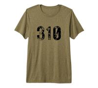 Codice Area 310 per Los Angeles California LA 310 Maglietta Premium