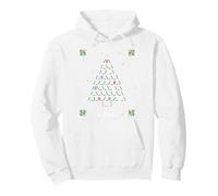 Codice Binario Albero di Natale Programmatore Coder Tech Holiday Felpa con Cappuccio