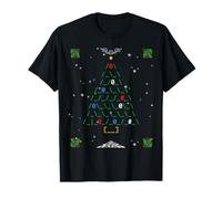 Codice Binario Albero di Natale Programmatore Coder Tech Holiday Maglietta