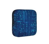 Codice binario blu del programmatore, Borsa porta assorbenti, borse per il ciclo, borse per tamponi per donne e ragazze adolescenti