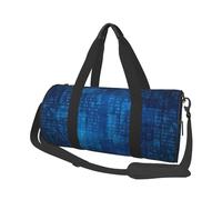 Codice binario del programmatore blu, Borsone da viaggio di grande capacità Borsa rotonda Borsa da viaggio sportiva Borsa da viaggio Borsa da fitness