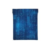 Codice binario del programmatore blu, Spremere il portafoglio superiore da donna Borsa portaoggetti Piccola portamonete Portamonete