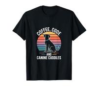 Codice caffè E Coccole Canine Puppy Coding Maglietta