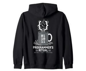 Codice Carburante rituale del Programmatore Ripeti caffè Informatica Felpa con Cappuccio