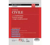 Codice civile. Con Costituzione, Trattato UE e leggi complementari. Con Scarica l'APP CODICI SIMONE per un codice sempre aggiornato