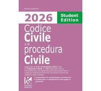Codice civile e di procedura civile 2026. Student edition. Aggiornato al D.M. 10