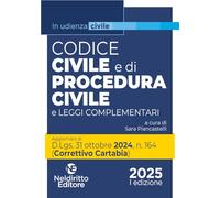 Codice civile e di procedura civile aggiornato al Decreto Correttivo Cartabia D.Lgs. 31 ottobre 2024, n. 164. Nuova ediz.