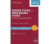 Codice civile e di procedura civile e leggi complementari 2025. Aggiornato al D.Lgs. 31 ottobre 2024, n. 164, cd. Correttivo della Riforma Cartabia. Con aggiornamento online