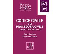 Codice civile e di procedura civile e leggi complementari. Settembre 2022. Ediz. pocket