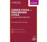 Codice Civile e di Procedura Civile e leggi complementari Top 2026. Con Aggiornamento codici online. Con Rassegna giurisprudenziale online