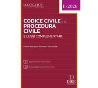 Codice Civile e di Procedura Civile e leggi complementari Top 2026. Con Aggiornamento codici online. Con Rassegna giurisprudenziale online