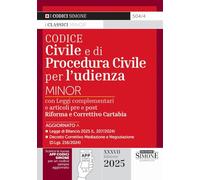CODICE CIVILE E DI PROCEDURA CIVILE PER L'UDIENZA - MINOR - AA.VV. - Edizioni