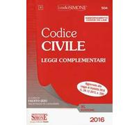 Codice civile. Leggi complementari. Con aggiornamento online