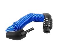 Codice combinato a 4 cifre Codice di sicurezza cavo in acciaio Lucchetto for casco Lucchetto for zaino con cavo portatile(Blu)