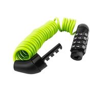 Codice combinato a 4 cifre Codice di sicurezza cavo in acciaio Lucchetto for casco Lucchetto for zaino con cavo portatile(Light Green)