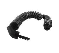 Codice combinato a 4 cifre Codice di sicurezza cavo in acciaio Lucchetto for casco Lucchetto for zaino con cavo portatile(schwarz)