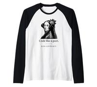 Codice Come Un Poeta ADA Lovelace Maglia con Maniche Raglan