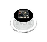 Codice come uno sviluppatore di software per programmatori giapponesi samurai PopSockets PopGrip per MagSafe