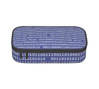 Codice computer binario programmatore viola, Astuccio per matite, Astuccio per matite Astuccio per penne a matita di grande capacità Borsa per cosmetici