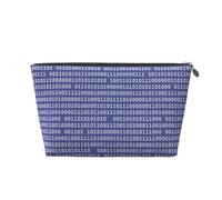 Codice computer binario programmatore viola, Borsa da toilette Borsa per trucco Borsa per cosmetici Borsa da toilette da viaggio portatile