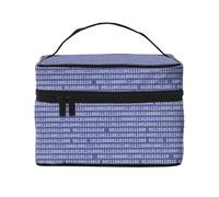 Codice computer binario programmatore viola, Borsa per il trucco Borsa per cosmetici Borsa da toilette da viaggio portatile Astuccio per matite Astuccio da toilette