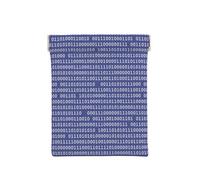 Codice computer binario programmatore viola, Spremere il portafoglio superiore da donna Borsa portaoggetti Piccola portamonete Portamonete