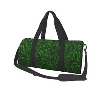 Codice computer decimale verde del programmatore, Borsone da viaggio di grande capacità Borsa rotonda Borsa da viaggio sportiva Borsa da viaggio Borsa da fitness