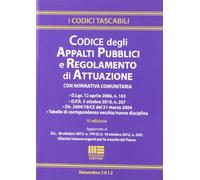 Codice degli appalti pubblici e regolamento di attuazione