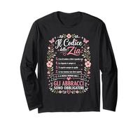 Codice della Zia Frase Dolce Famiglia Zia e Nipoti Maglia a Manica