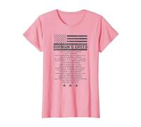Codice dell'aeronautica Militare Ethos di US Airman's Creed Maglietta, Donna, Rosa, L