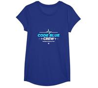 Codice d'emergenza per Infermiere, Regalo Blue Crew Response Team Maglietta, Ragazze, Blu Reale, L