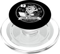 Codice Detective Bug Hunt Risolvere Ripeti Software QA Emblema PopSockets PopGrip per MagSafe
