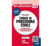 Codice di procedura civile. Aggiornato con tutte le ultime novità normative e giurisprudenziali. Con App Tribunacodici