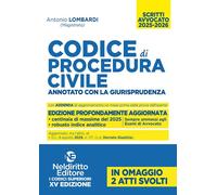 CODICE DI PROCEDURA CIVILE - ANNOTATO CON LA GIURISPRUDENZA - LOMBARDI ANTONIO