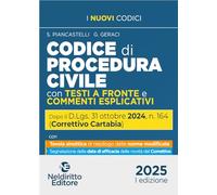 Codice di Procedura Civile con testi a fronte e commenti esplicativi aggiornato al Decreto Correttivo Cartabia D.Lgs. 31 ottobre 2024, n. 164