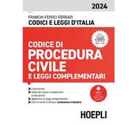 Codice di procedura civile e leggi complementari 2024. Con espansione online