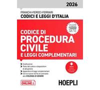 Codice di procedura civile e leggi complementari 2026