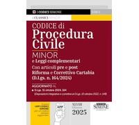 CODICE DI PROCEDURA CIVILE - MINOR - AA.VV. - Edizioni Giuridiche Simone