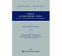 Codice di procedura civile. Rassegna di giurisprudenza e dottrina. Vol. 1: Disposizioni generali. L.I (artt.1-162).
