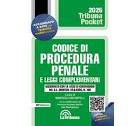 Codice di procedura penale e leggi complementari 2026