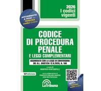 Codice di procedura penale e leggi complementari 2026