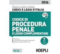 Codice di procedura penale e leggi complementari 2026. Nuova ediz.