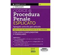 Codice di procedura penale esplicato. Spiegato articolo per articolo. Con leggi complementari e formulario