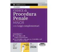 Codice di procedura penale Minor. Leggi complementari. Con APP CODICI SIMONE per un codice sempre aggiornato