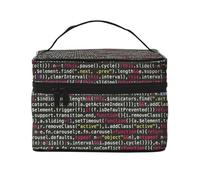 Codice di programmazione per programmatori, borsa da viaggio per il trucco da donna, grande organizer per cosmetici