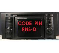Codice Di Sblocco Radio GPS AUDI NAVIGATION PLUS RNS-D RNS D