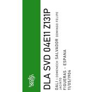 CODICE FISCALE SALVADOR DALì: agenda bianca