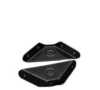 Codice for appendere il mobile addensato Per Il Rinforzo Dei Mobili | Pannello fisso a tre lati Supporto for pannello in legno ad angolo retto Ferro ad angolo universale(Black 10pcs)